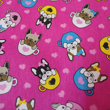 Cargar imagen en el visor de la galería, Perros Frenchie fondo rosa