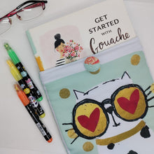 Cargar imagen en el visor de la galería, Porta libro o porta agenda de tela