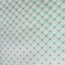 Cargar imagen en el visor de la galería, Floreada margaritas fondo verde agua