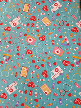 Cargar imagen en el visor de la galería, Doctor, medicina, salud, fondo turquesa