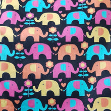 Cargar imagen en el visor de la galería, Elefantes coloridos fondo negro