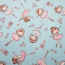 Cargar imagen en el visor de la galería, Bailarina, fondo turquesa claro