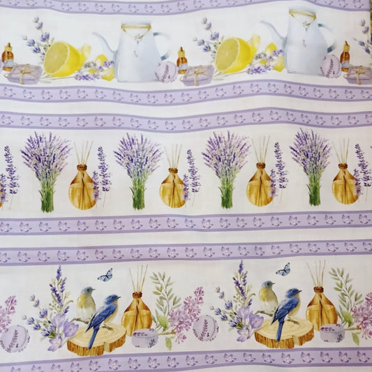 Franjas Lavanda floreada