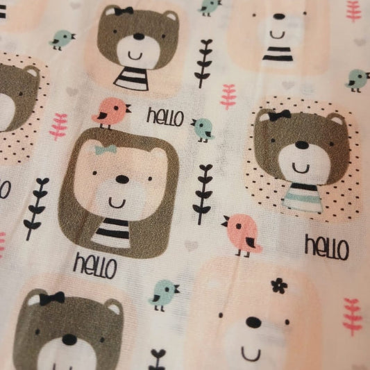 Oso Hello fondo blanco