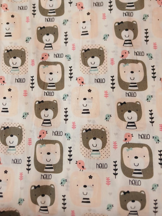 Oso Hello fondo blanco