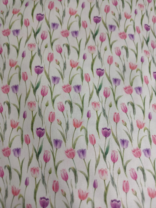 Mini tulipanes rosas y lilas