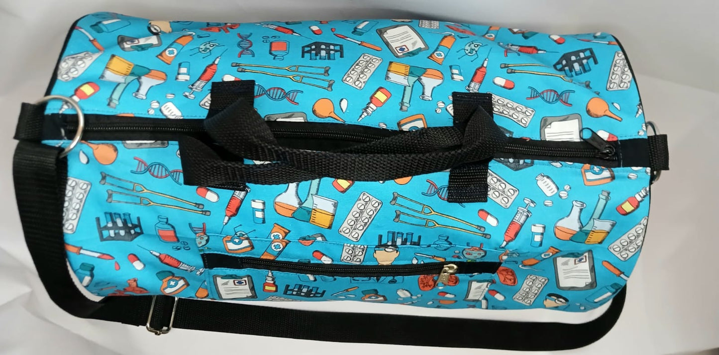 Bolso de tela de viaje redondo