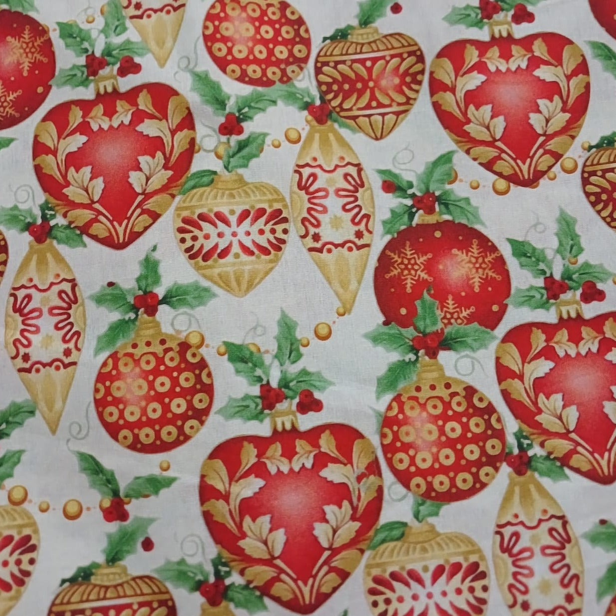 Globos Navideños fondo crema