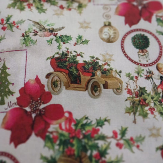 Campanas, nenitos y auto navideño