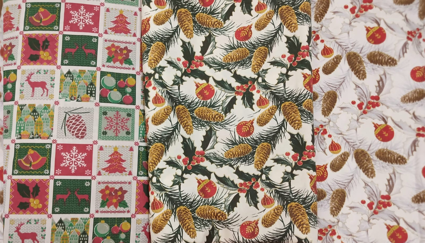 Piñas Navideñas fondo blanco