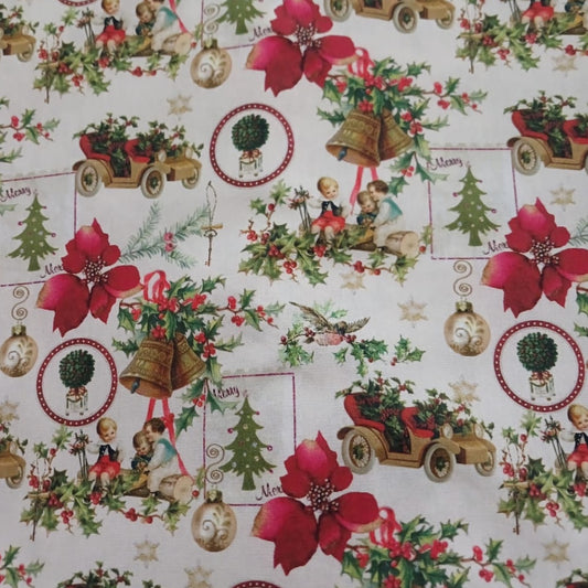 Campanas, nenitos y auto navideño