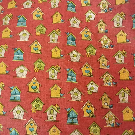 Casas fondo marron, diseños chicos