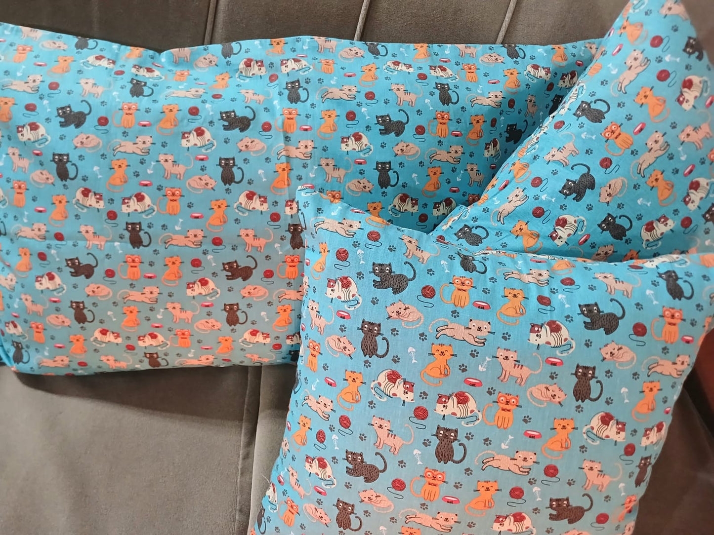 Fundas para almohadas, tela de algodon