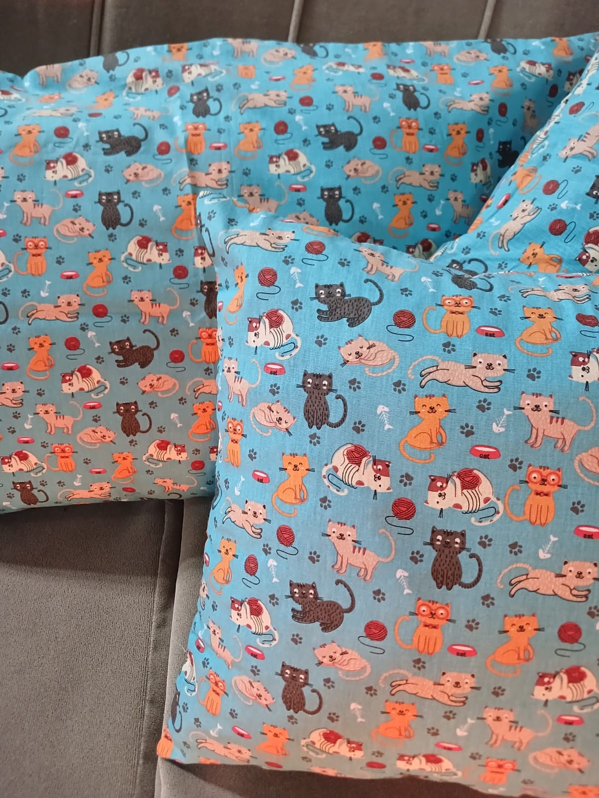Fundas para almohadas, tela de algodon