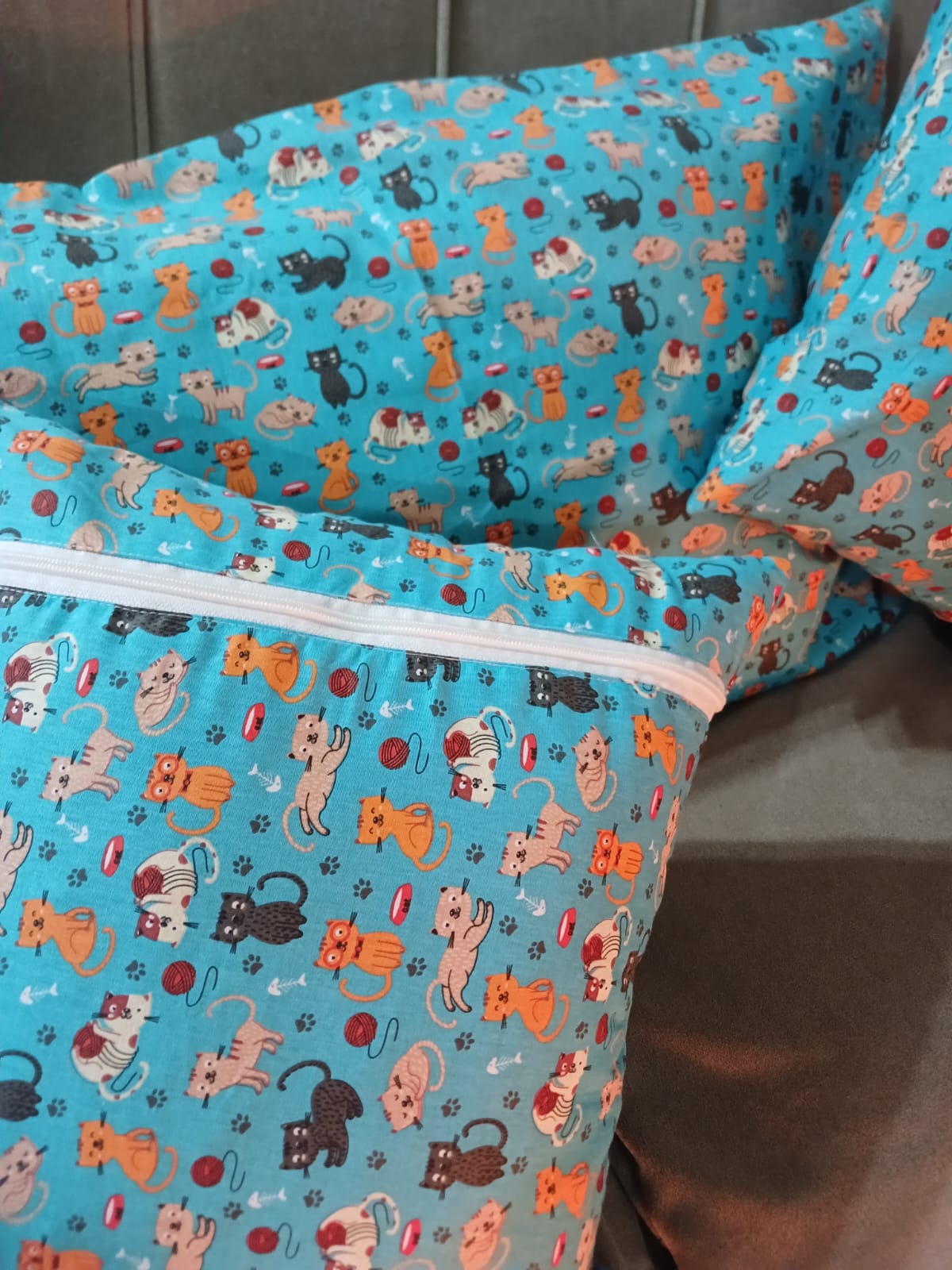 Fundas para almohadas, tela de algodon