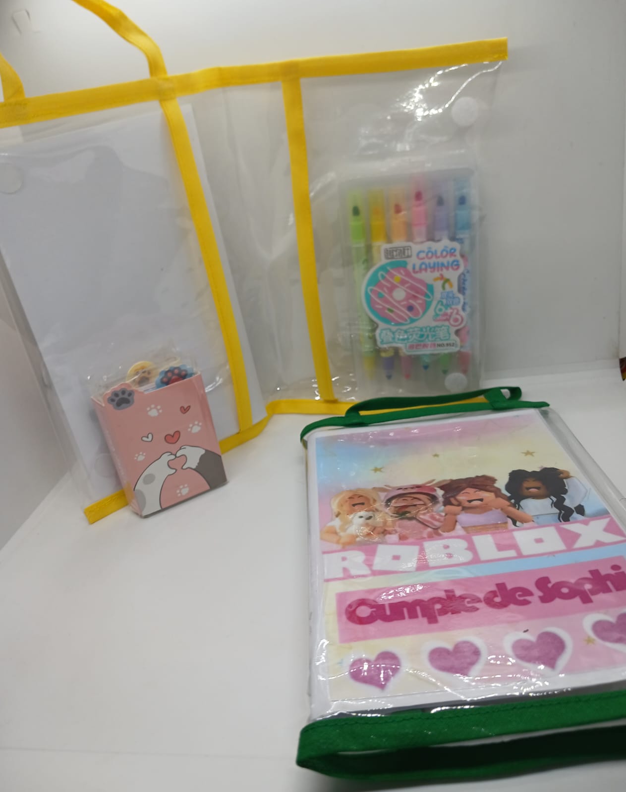 Porta librito transparente personalizado