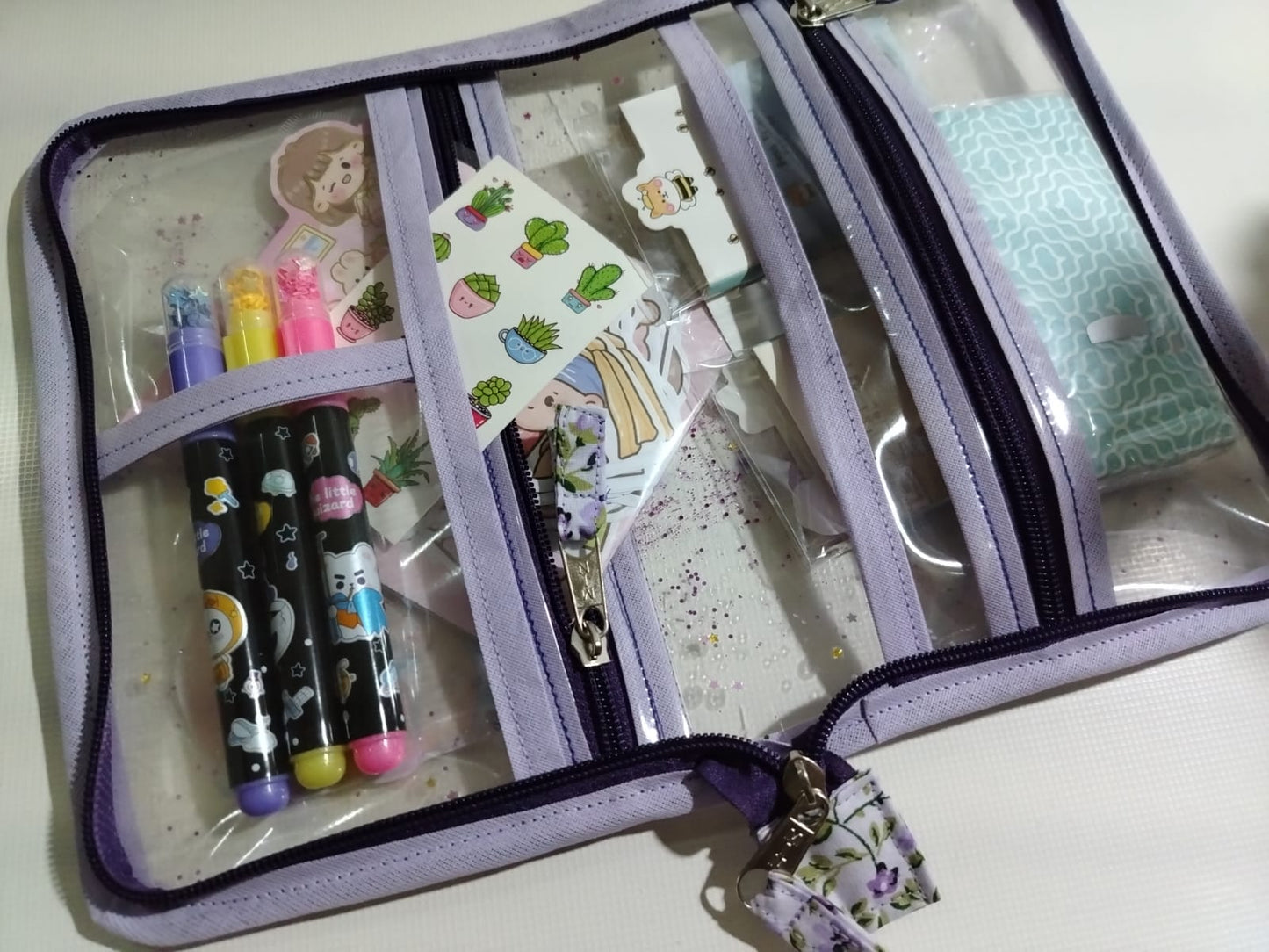 Kit transparente, Maletin y porta documento