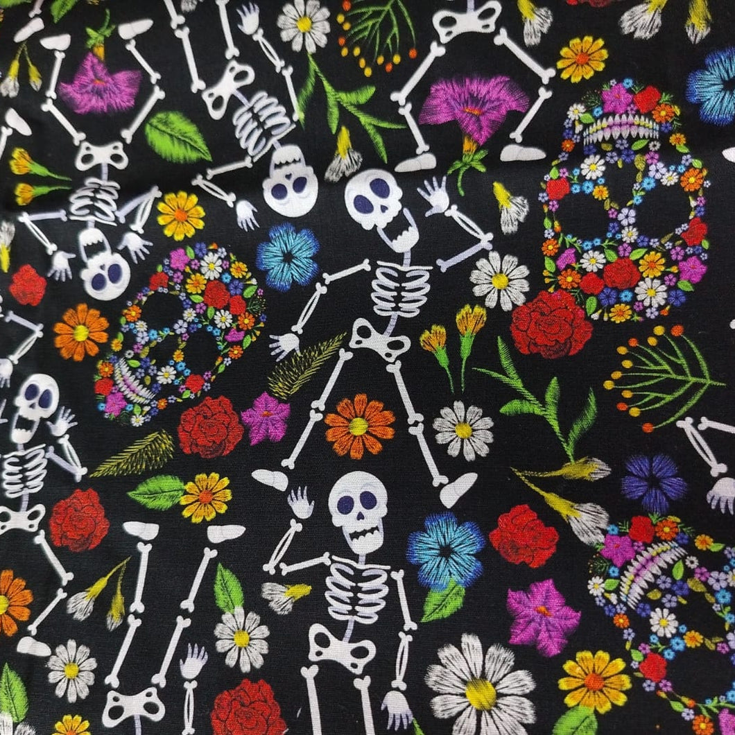 Halloween calavera colorida