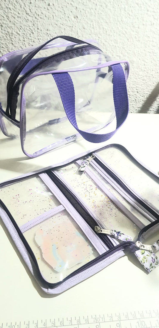 Kit transparente, Maletin y porta documento