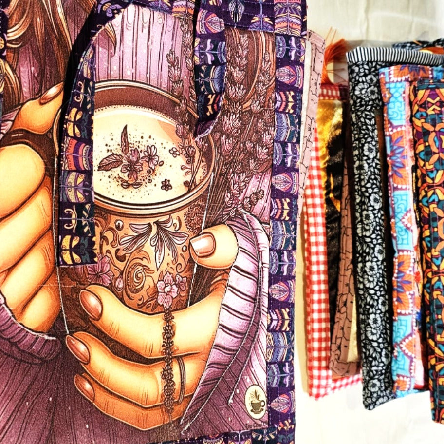 Porta libro o porta agenda de tela