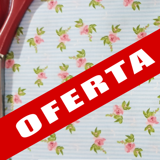 Floreada romantica celeste
