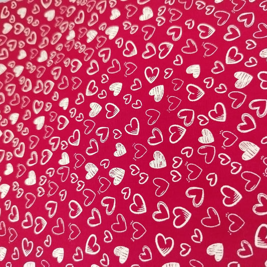 Corazones, color rojo