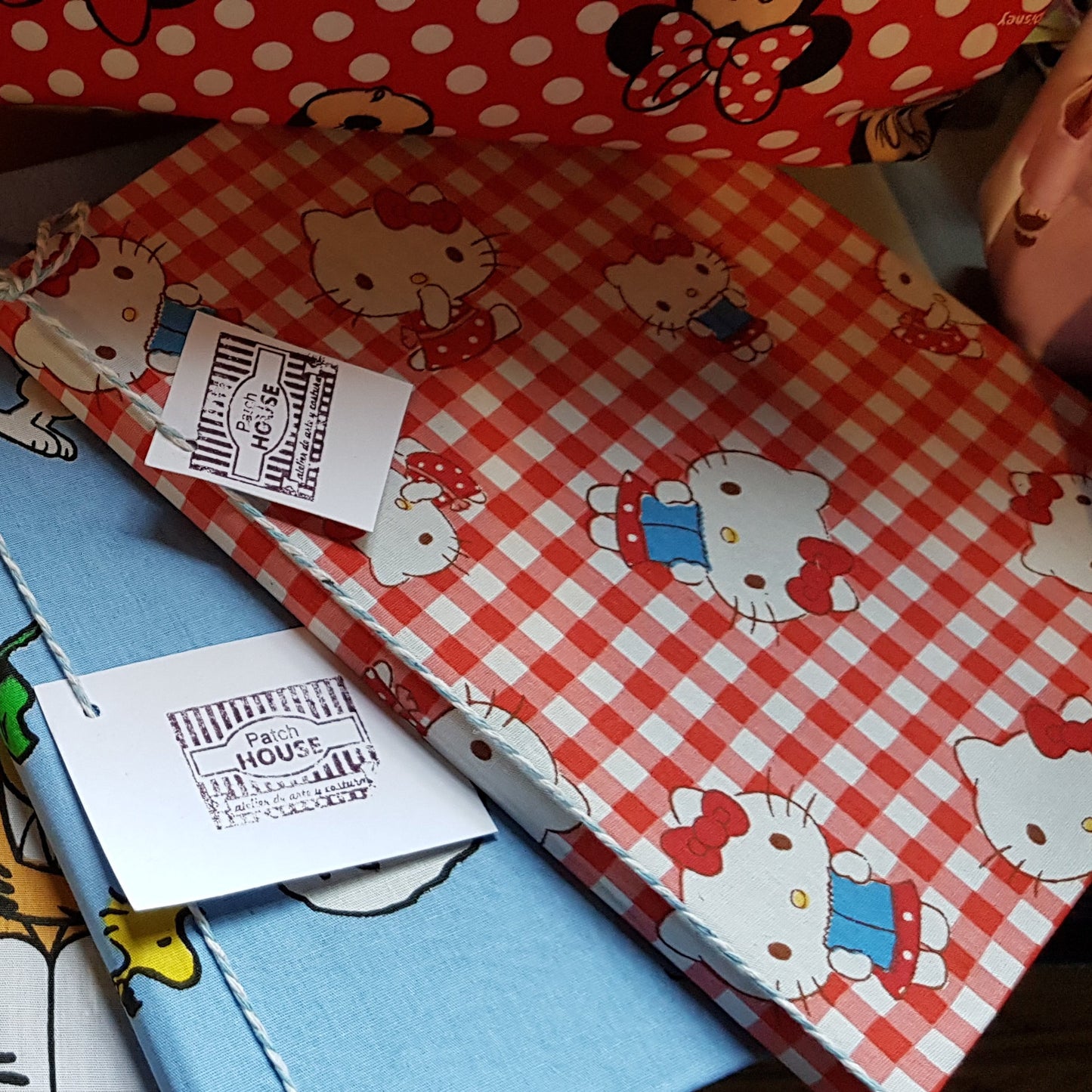 Cuadernos forrados con tela