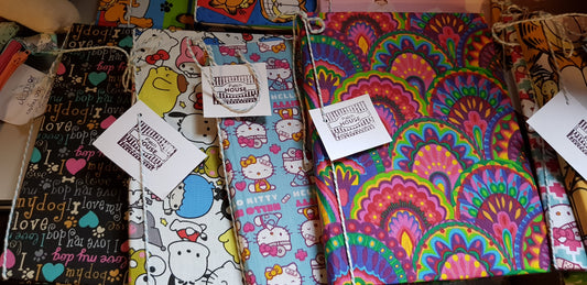 Cuadernos forrados con tela
