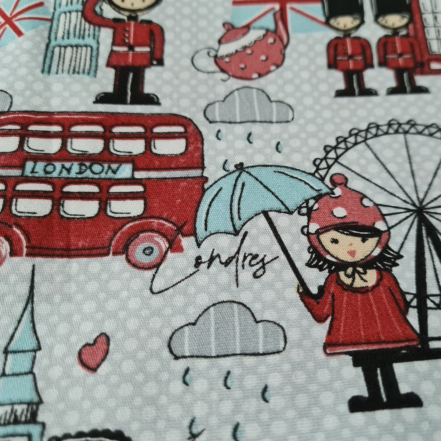 Londres, London fondo gris