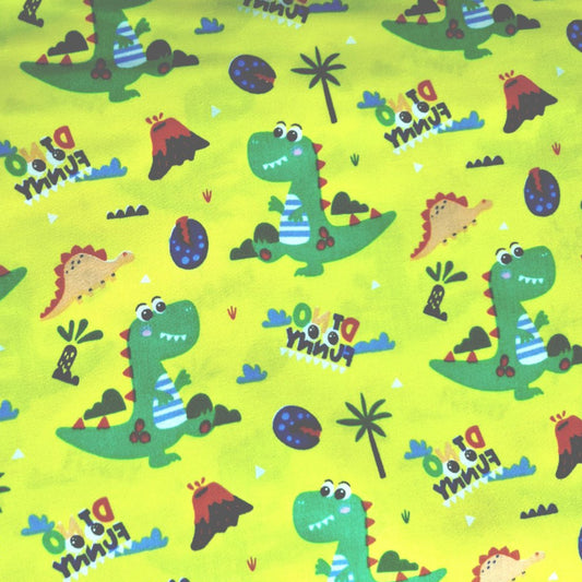 Dinosaurio fondo amarillo