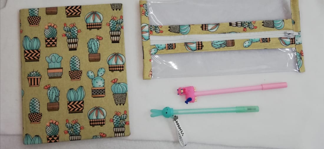 Cuadernos forrados con tela