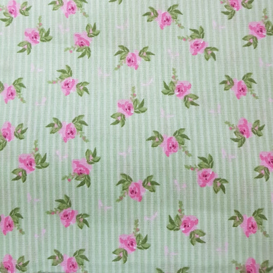 Floreada romantica verde