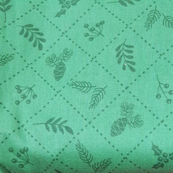 Follaje hojas y pinos fondo verde
