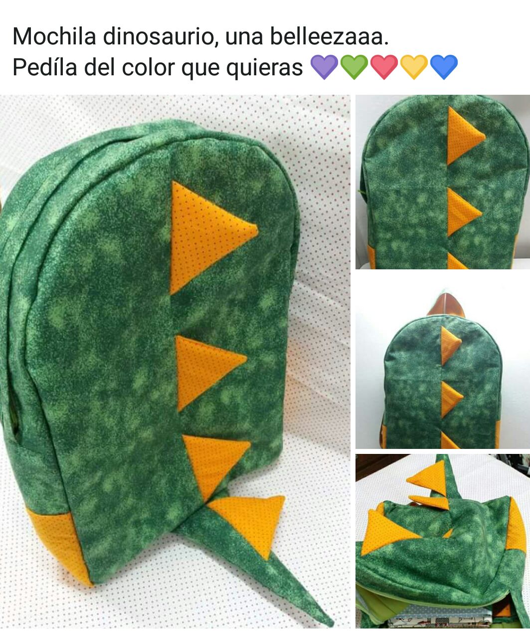 Mochila Dinosaurio