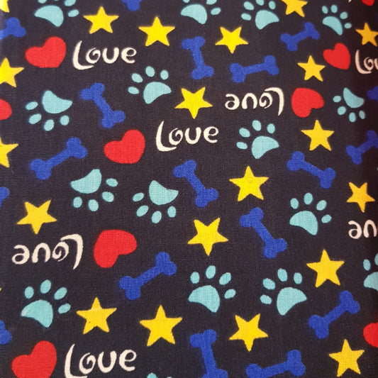 Love Pets huesitos fondo negro perritos