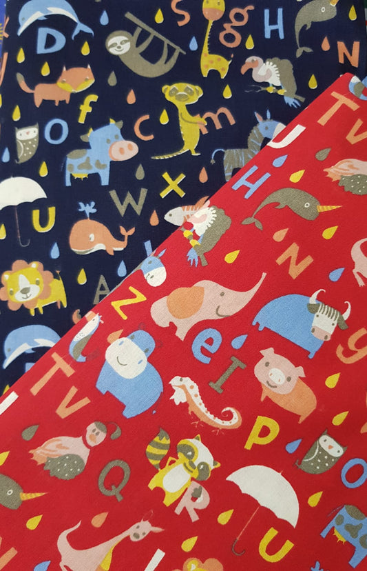 Animales infantil fondo azul