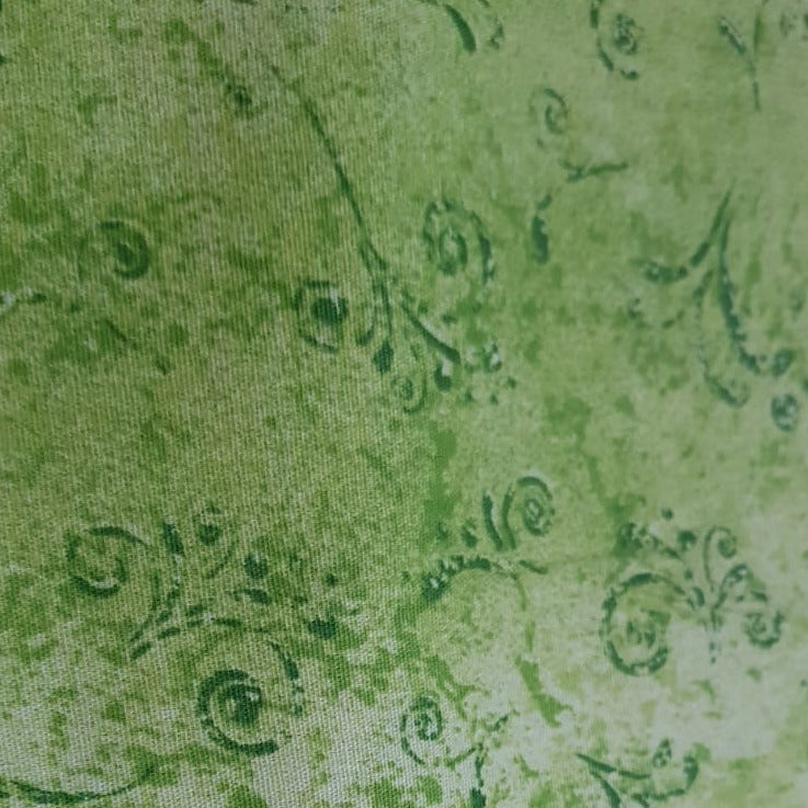 Colorida arabescos verde limon