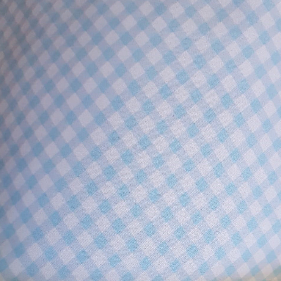 Cuadrille cuadros grandes celeste pastel