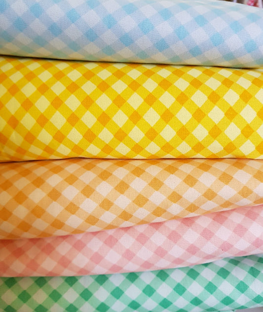 Cuadrille cuadros grandes celeste pastel
