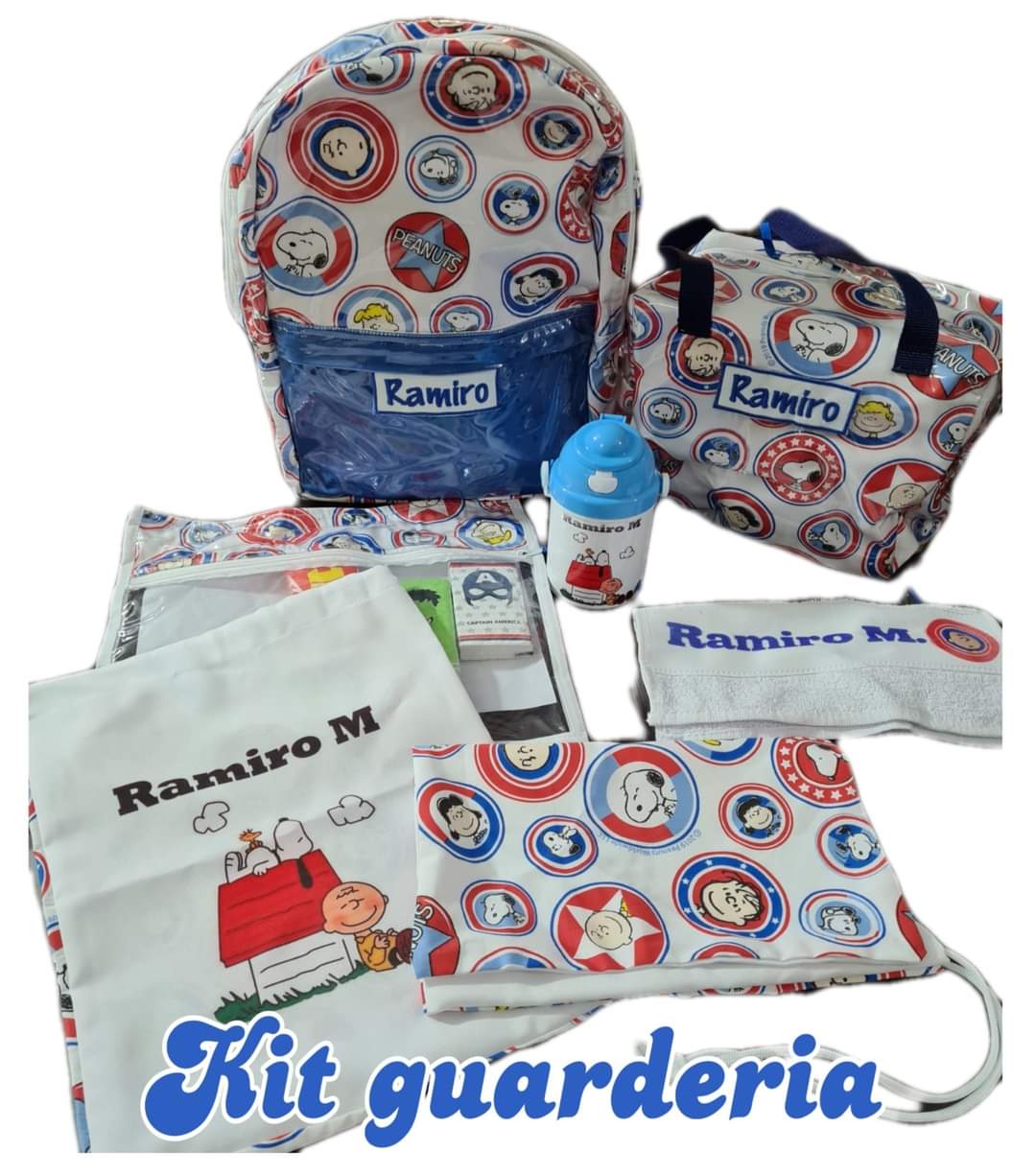 Kit escolar de Snoopy
