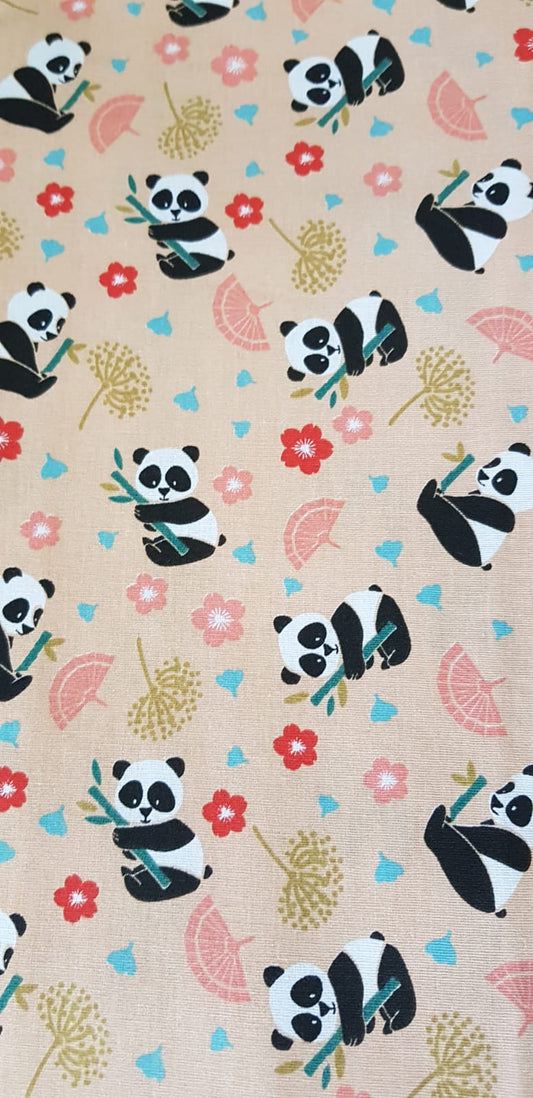 Panda, fondo durazno