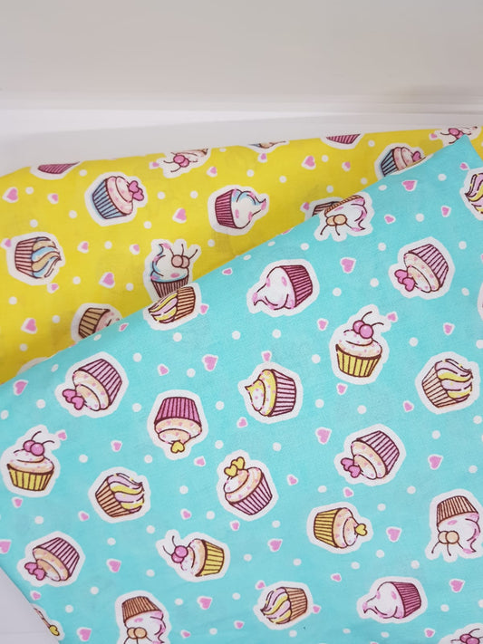 Cupcakes fondo amarillo