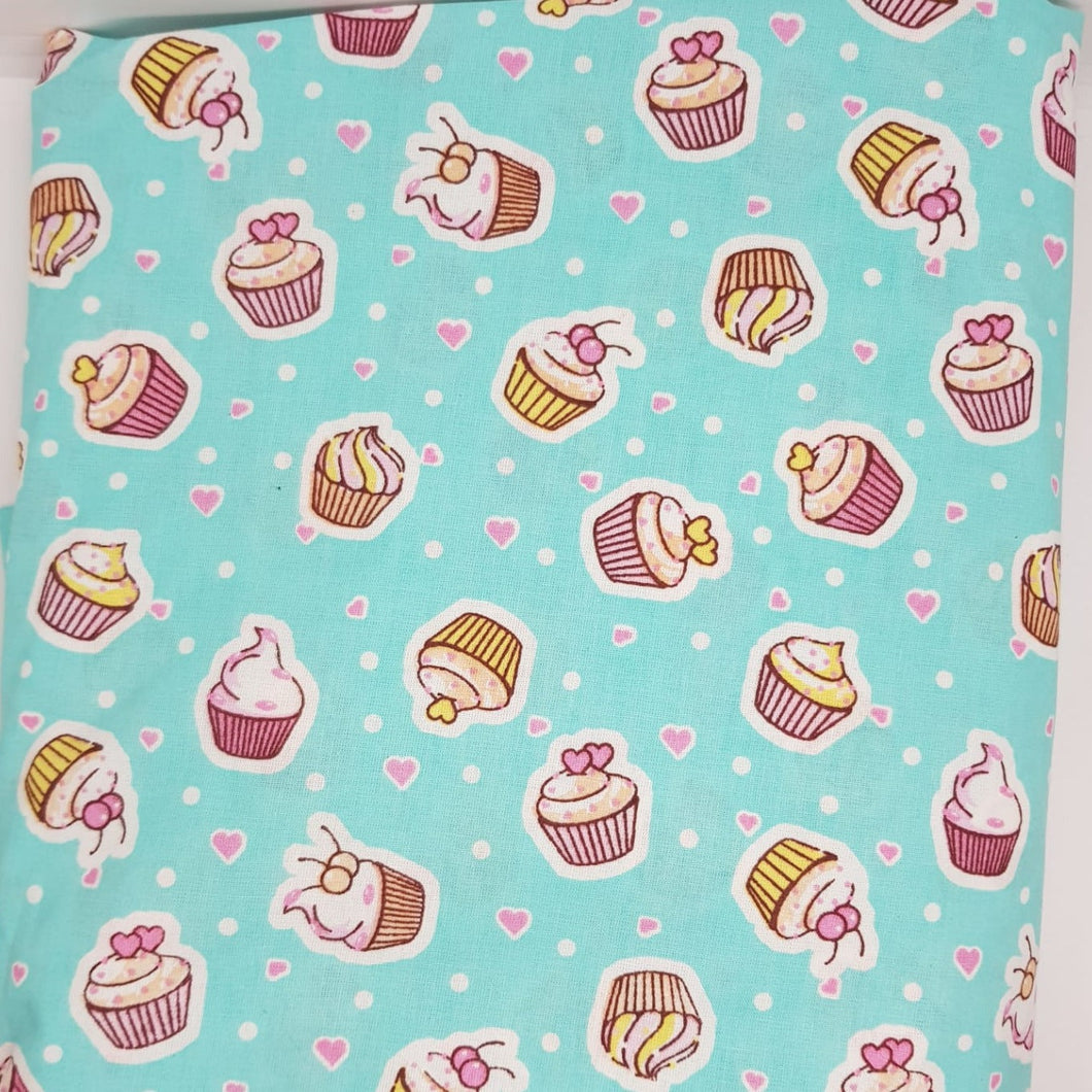 Cupcakes fondo turquesa claro (corte minimo 20cm)