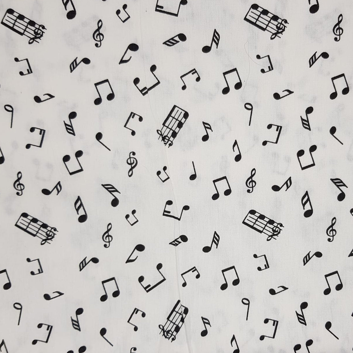 Notas musicales, fondo blanco