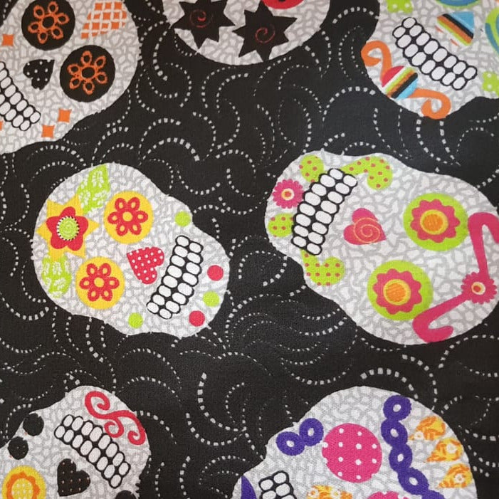 Calavera, colorida  grande
