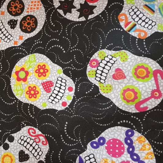 Calavera, colorida  grande