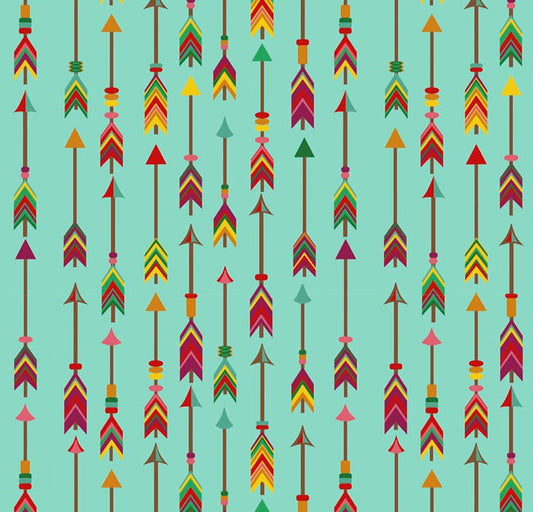 Boho flechas turquesa