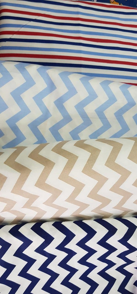 Zigzag, color azul marino